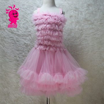 Wholesale fashion baby light pink clothing pettiskirt cupcake dress