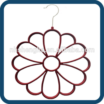 Flower Shape Scarves Hanger Flocking Cloth Hanger Pile Coating Hanger