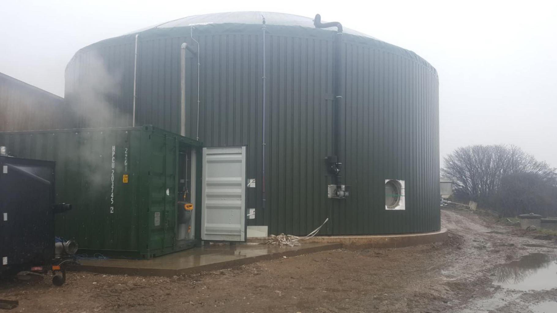 UK Technology High Standard Digestor for Biogas Plant With Biogas Power Plant