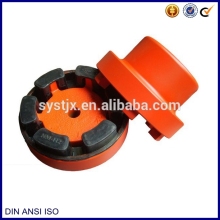 China supplier red painted two half parts rubber inserts NM coupling