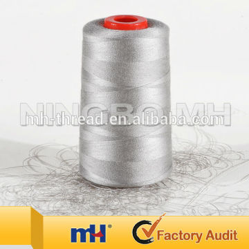 High tenacity elastic sewing thread