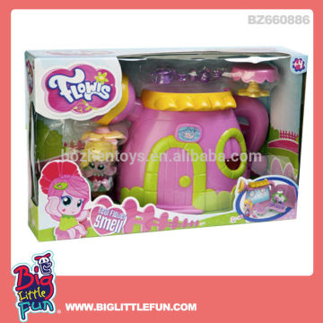 Flower fairy toy figure play set