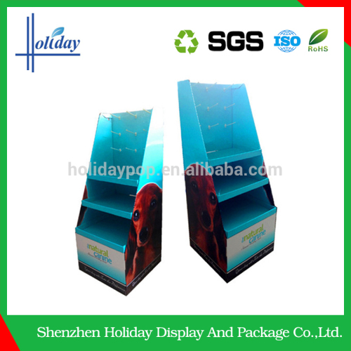 cardboard display stands with metal hooks for haning items