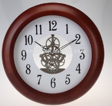 2014 alibaba hot sell skeleton wall clock