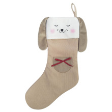 christmas stocking with plush animals shape