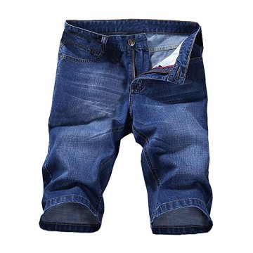 Men Straight Slim Pattern Denim Jean Capris