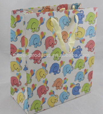 handmade elephant baby shower gift bags