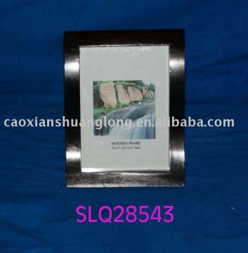 black wooden photograph frame