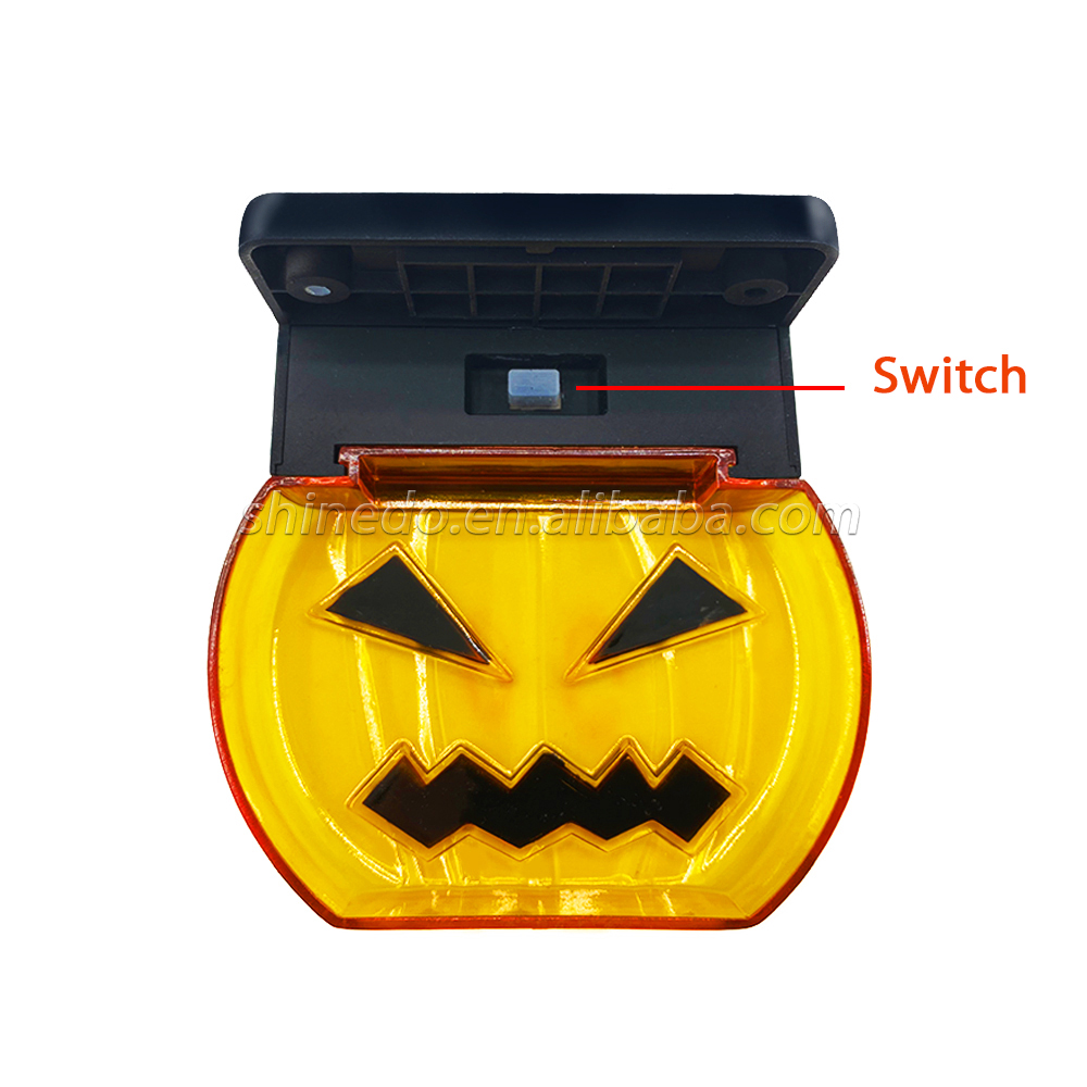 solar for garden fence Step halloween pumpkin lamp