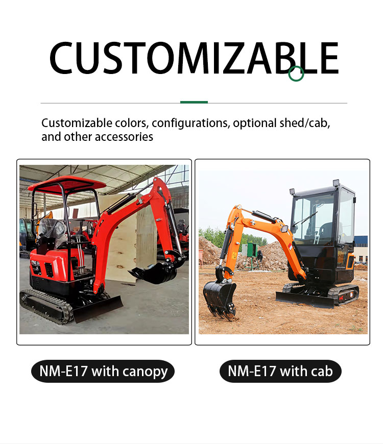 1 7ton Excavator With Cab