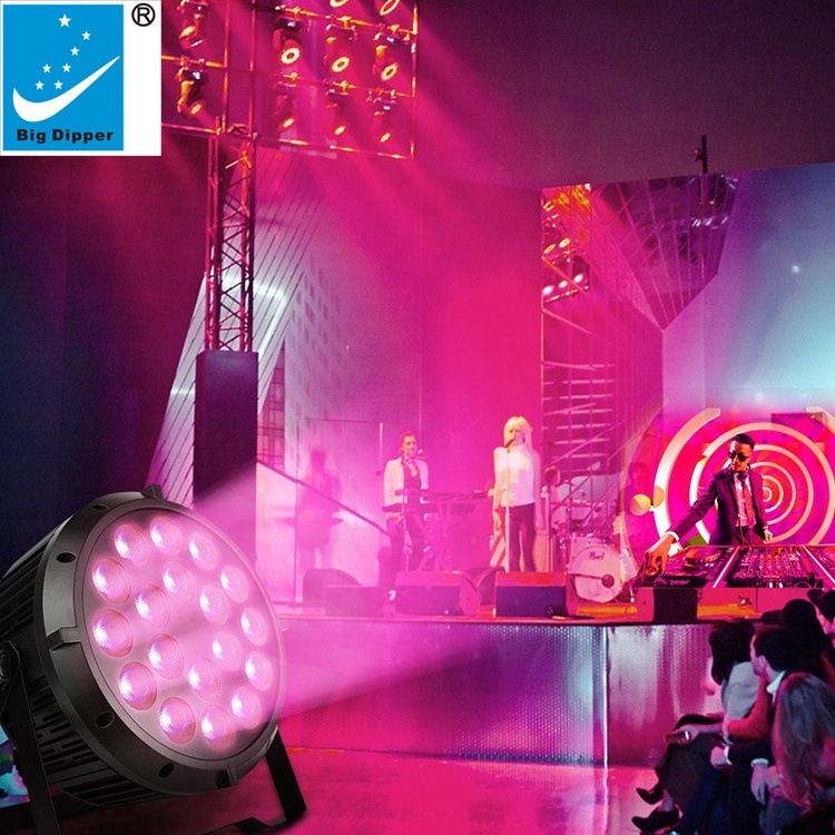 Bigdipper Stage Lighting Led Par Light 18*8w Rgbw 4in1 For Dj Karaoke