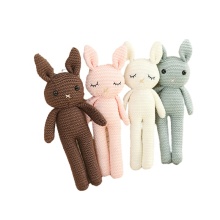 Cute Knitted Rabbit Doll Baby Comfort Doll