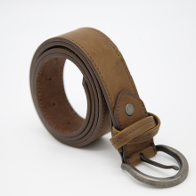 Real Leather Men's Dress Belt Nickle Free Buckle