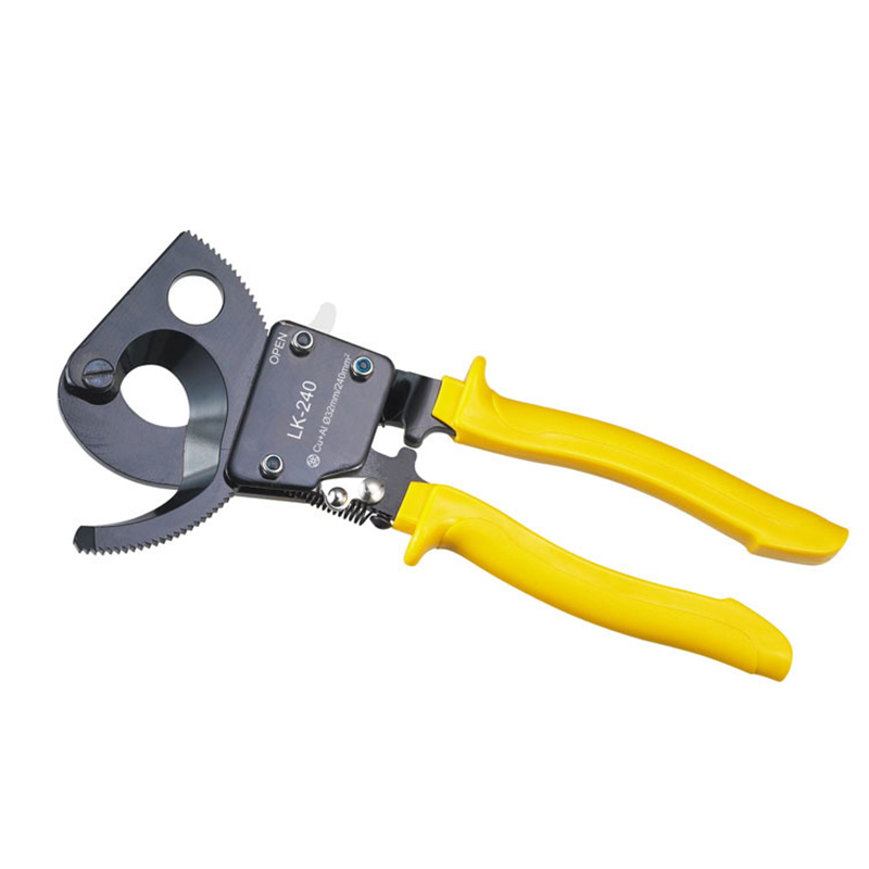 Easily weight adopted ratchet heavy duty wire optical fiber cable cutter