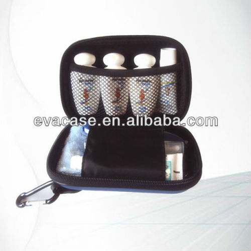 Protable EVA toiletries case with inside net pocket