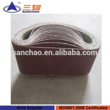 abrasive belts for working glass edges