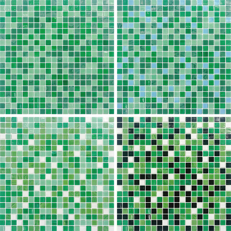 Piastrelle di arte del mosaico lucide all'interno del mosaico Backsplash