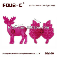 Color acrylic animal fondant shaping cutter,impression pastry cutter