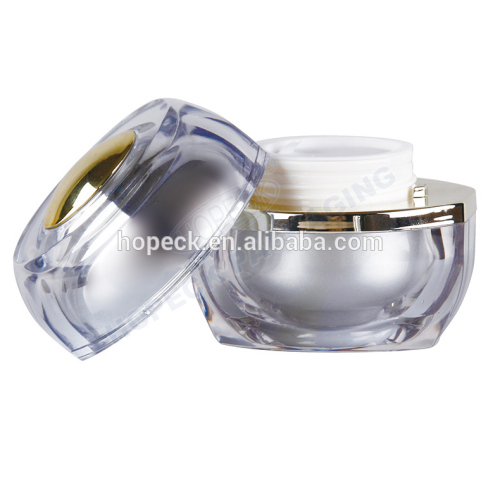 Round shape acrylic cream jar, 50g, HPK-SKINP15-00004W