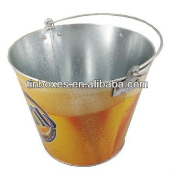 small metal tin buckets