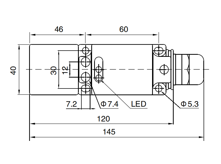 Square Proximity Sensor