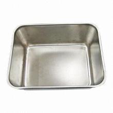 Aluminum Bake Tray Stamping Part, Available in Silver Color