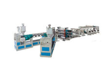 Plastic Sheet Extrusion Line , Pvc Hollow Sheet Extruder