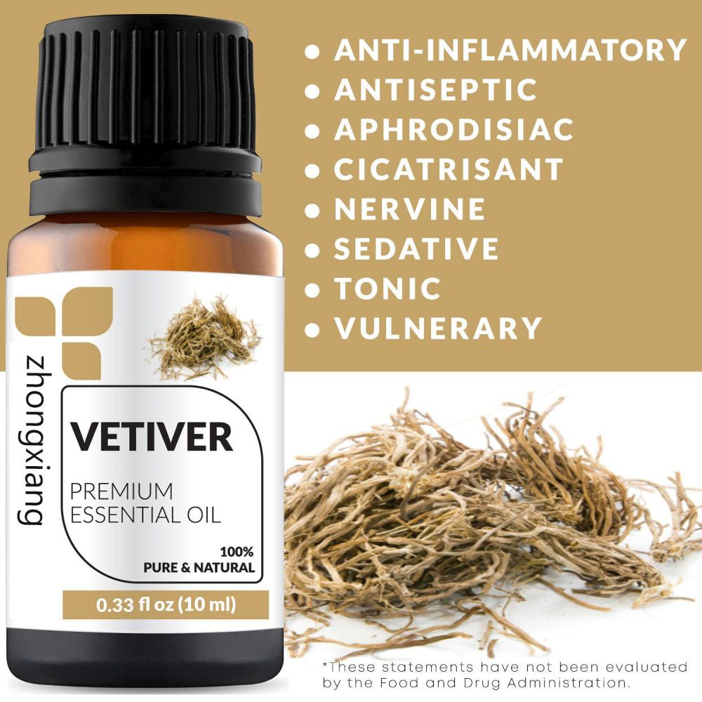 Vente en gros d&#39;huile de vétiver 100% pure en vrac