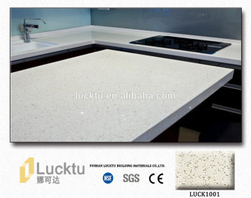 Non-porous surface engineered stone with white sparkle