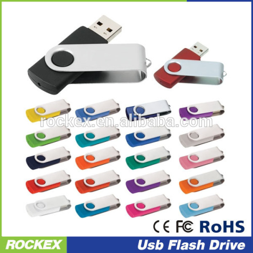 Business promotion gift Swivel USB Flash Drive with real capacity