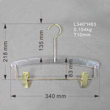 Wholesale acrylic pants suits display hangers with clips