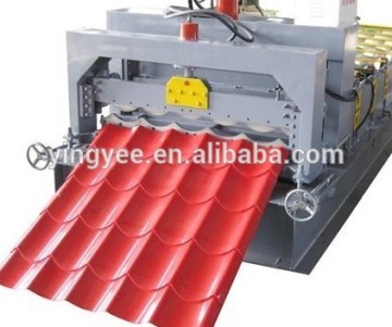 New Condition and Colored Glaze Steel Tile Type roof tile roll forming machine