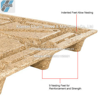 Good quality heat treated wooden sawdust pallet