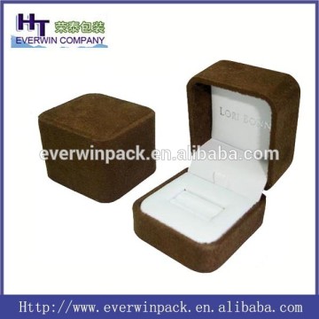 High quality grown velvet engagement ring box