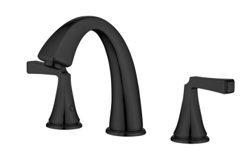 Black 3-hole Basin Mixer Tap