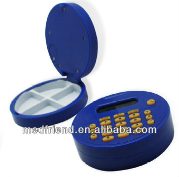 Pillbox/Pill case Calculator with Reminder