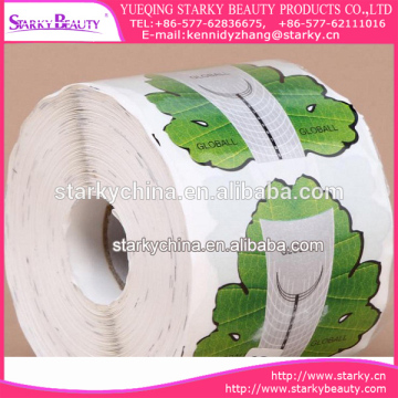 hot sale 500 pcs/roll Beautiful Nail Extensions tips French Beautiful nail forms