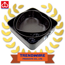 Set of 3 different shapes adjustable non-stick coating kitchen springform Cake Baking Pan