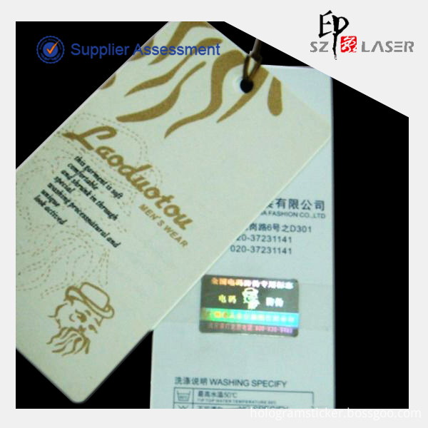 Hang Tag label Hang Tag label