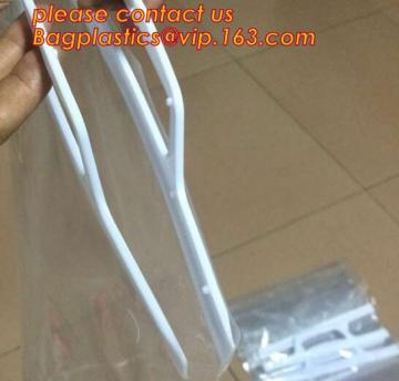 LDPE Rigid Handle Shopping Carrier Bag, Rigid snip handle plastic bag/rigid snap handle bag/click up handle plastic bag
