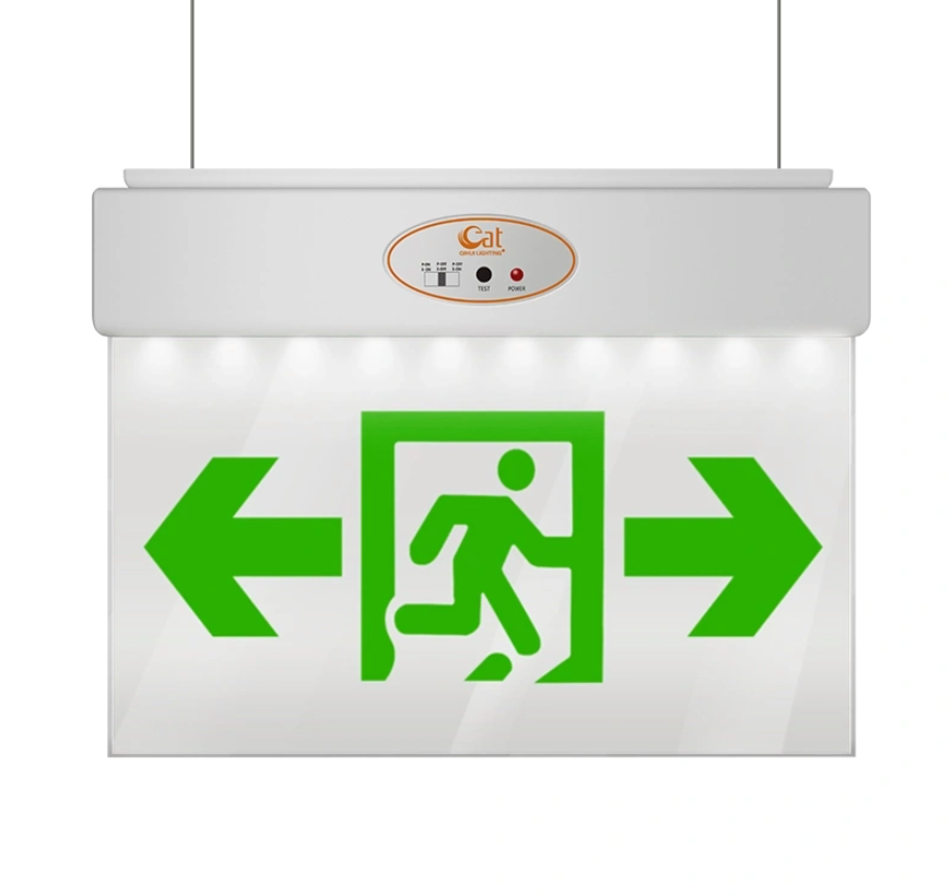 ABS exit sign for indoor stairwell