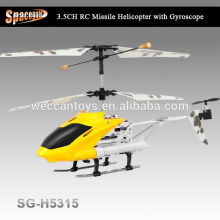 cost-effective SG-H5315 hot sale 3.5CH rc alloy helicopters shooting missile with gyro