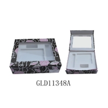 paper foldable cosmetic box with blister inside