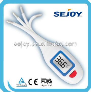 Jumbo LCD and Flexible Probe Oral and Rectal Thermometer