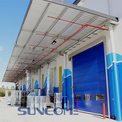 Bahagian luar dan dalaman Menyusun Folding PVC Fabric Door