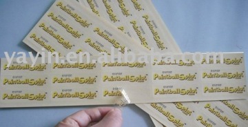 cheap Transparent non adhesive sticker