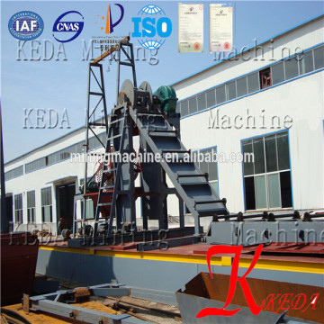 Diesel Engine Bucket Chain Gold Dredger, Gold Dredger with Good Quality