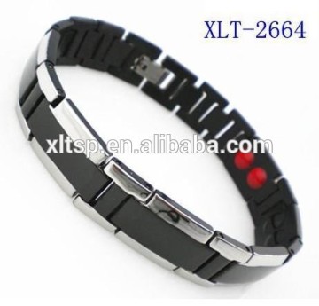 2016 good health germanium titanium stainless steel bracelets for men