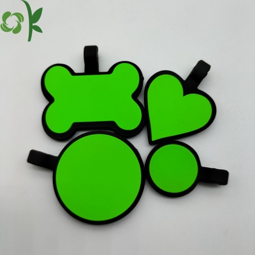 Silicone os Design Coeur Design Pet Tags