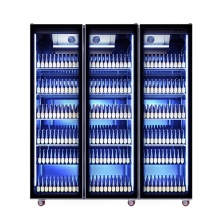 Commercial 3 Door Air Cooling Chiller Display Refrigerators